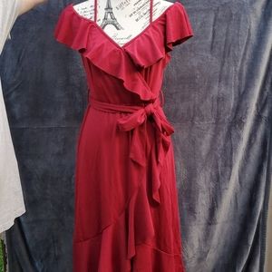 🌵#134 NWT CUPSHE Off Shoulder Red Dress - M